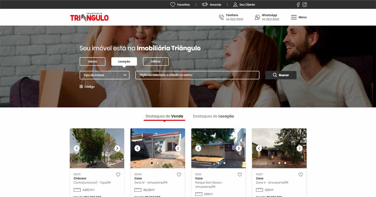 Imóvel não encontrado - Imobiliária Triângulo